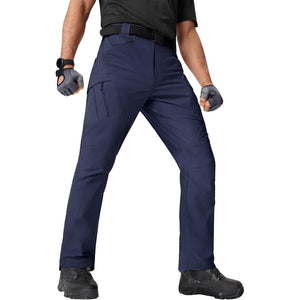 TACVASEN Navy Men's Water Repellent Cargo Military Pants with 8 Pockets