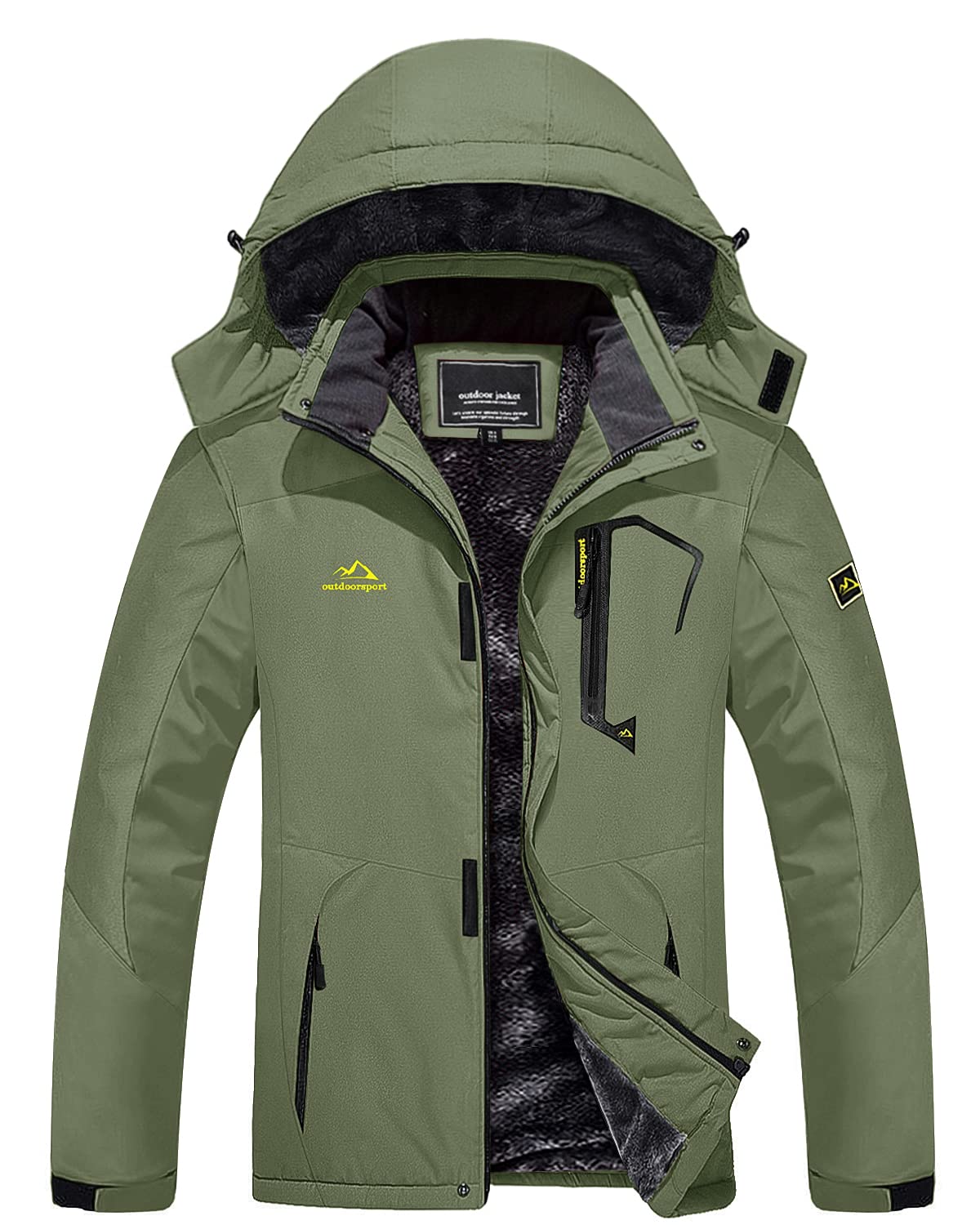 TACVASEN Royal Blue Insulated Fleece Lined Winter Snow Jacket