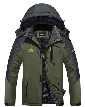 TACVASEN Royal Blue Insulated Fleece Lined Winter Snow Jacket