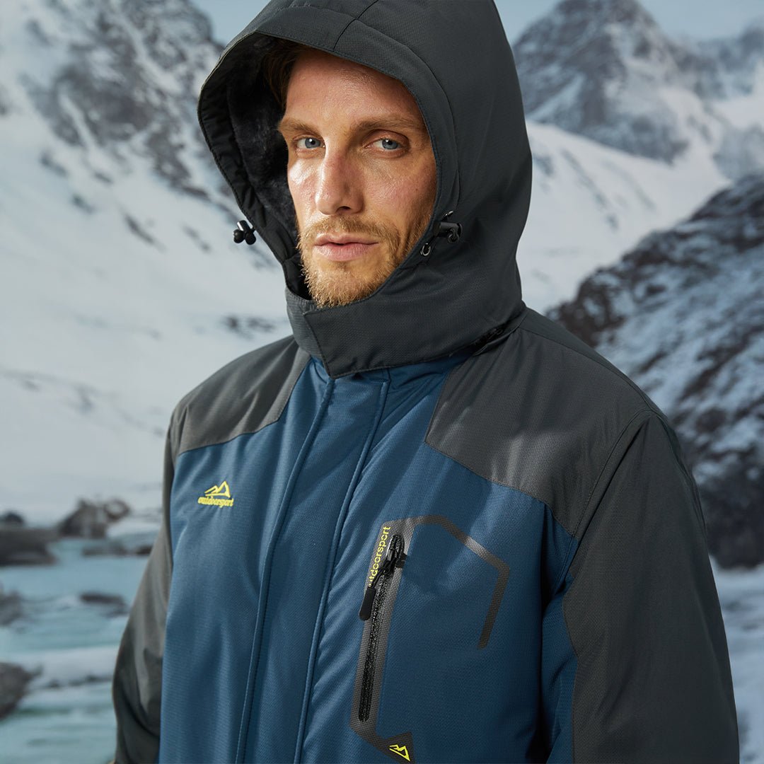 TACVASEN Royal Blue Insulated Fleece Lined Winter Snow Jacket