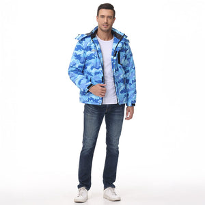 TACVASEN Royal Blue Insulated Fleece Lined Winter Snow Jacket