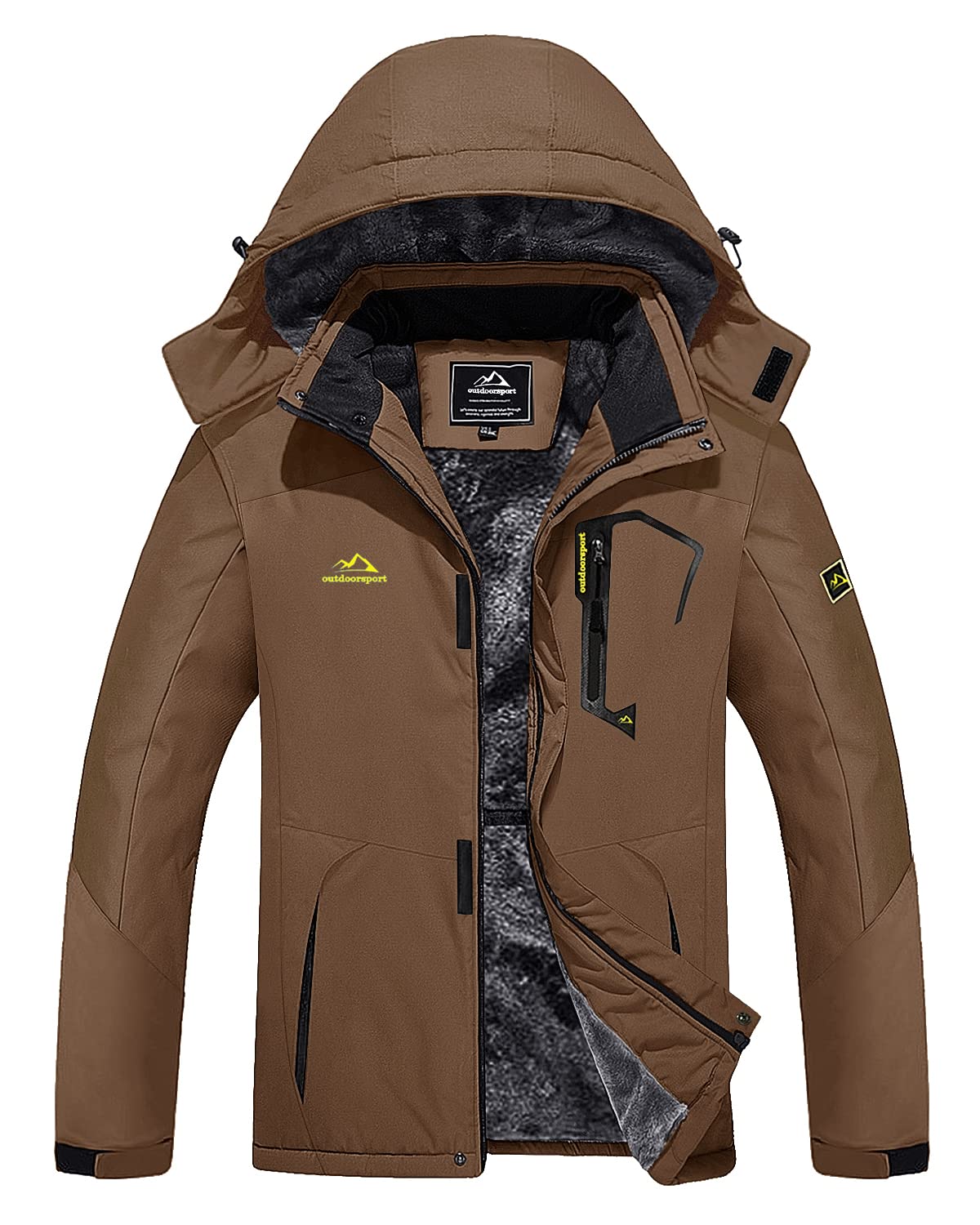 TACVASEN Royal Blue Insulated Fleece Lined Winter Snow Jacket