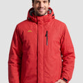 TACVASEN Red Men's Waterproof Fleece Winter Ski Jackets
