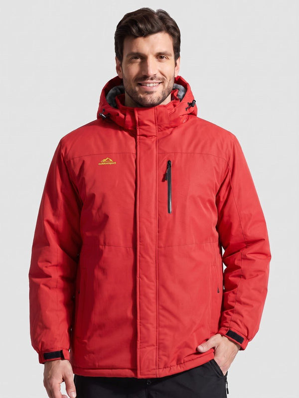 TACVASEN Red Men's Waterproof Fleece Winter Ski Jackets