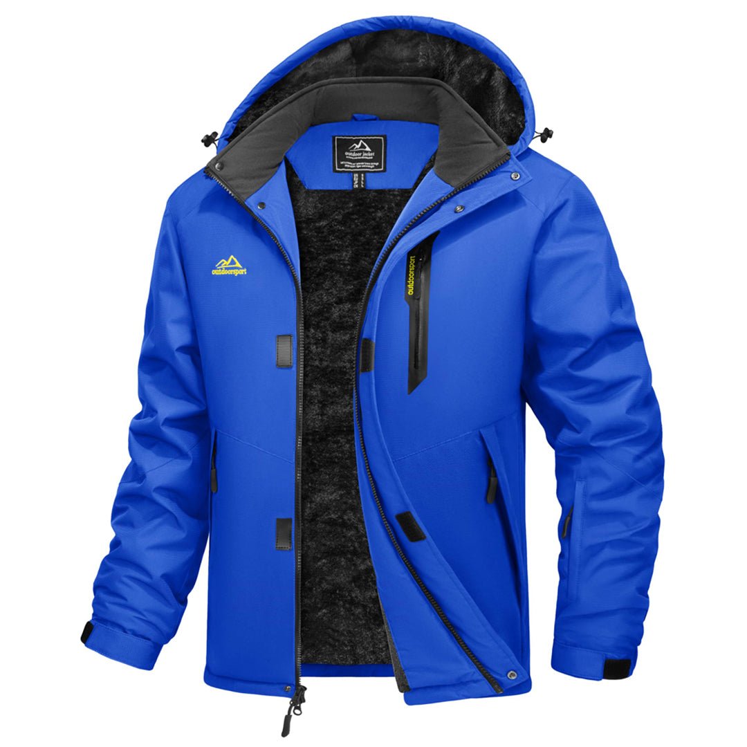 TACVASEN Color Blue Waterproof Ski Parka Jacket Warm Fleece Lined