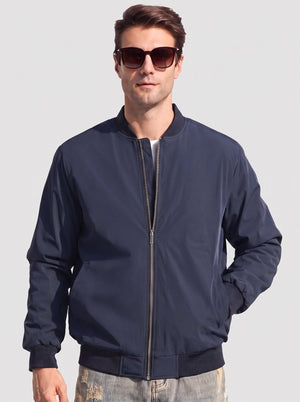 TACVASEN Navy Men's Waterproof Windbreaker Bomber Casual Jackets