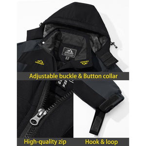 TACVASEN Sapphire Blue Insulated Fleece Lined Winter Ski Jacket