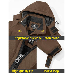 TACVASEN Sapphire Blue Insulated Fleece Lined Winter Ski Jacket