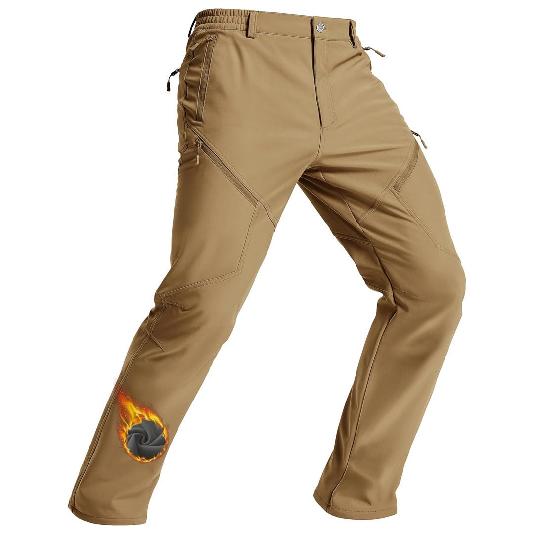 TACVASEN Sand Insulated Fleece Lined Winter Snow Pants