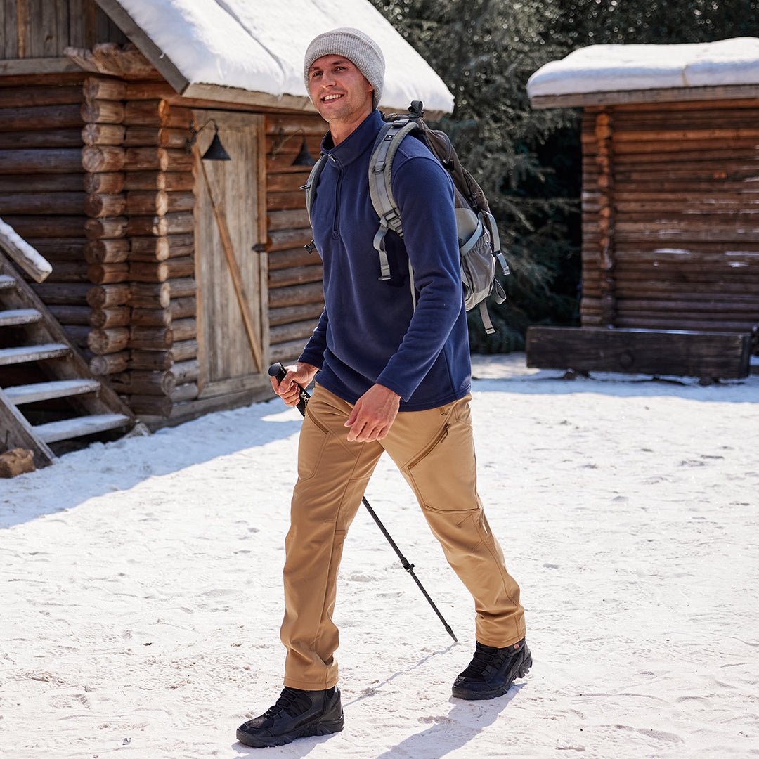 TACVASEN Sand Insulated Fleece Lined Winter Snow Pants