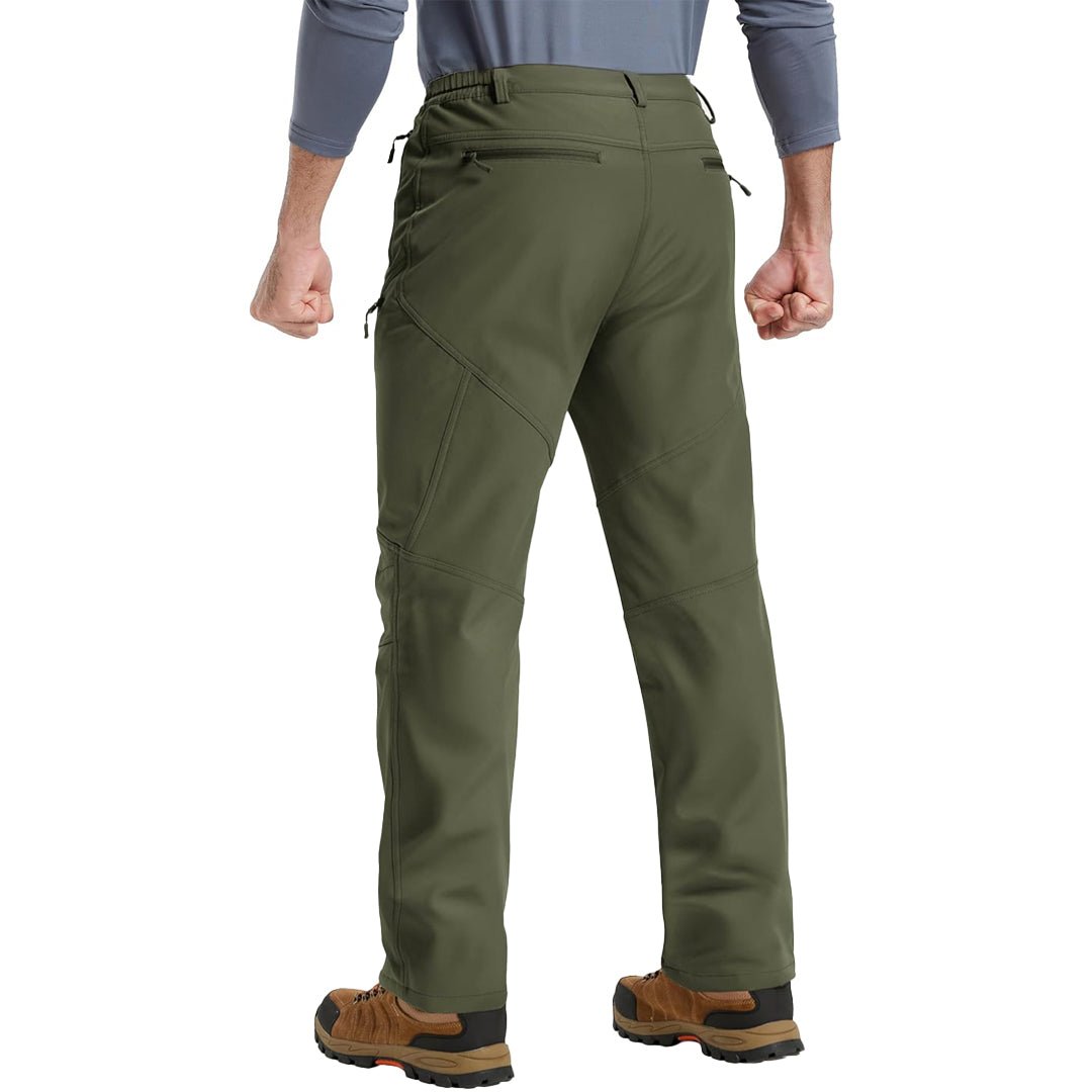 TACVASEN Army Green Insulated Fleece Lined Winter Snow Pants