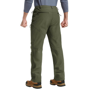 TACVASEN Army Green Insulated Fleece Lined Winter Snow Pants
