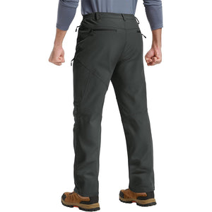TACVASEN Dark Grey Insulated Fleece Lined Winter Snow Pants