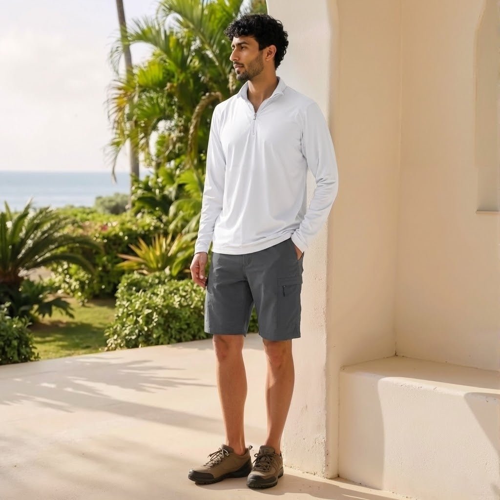 TACVASEN Dark Grey Quick Dry Hiking Cargo Shorts