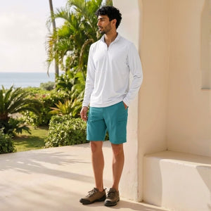 TACVASEN Lake Blue Quick Dry Hiking Cargo Shorts