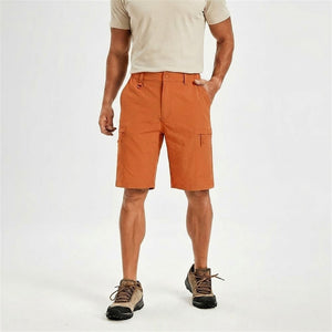 TACVASEN Orange Quick Dry Hiking Cargo Shorts