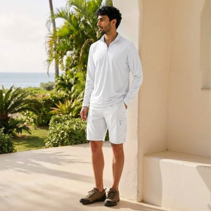 TACVASEN White Quick Dry Hiking Cargo Shorts
