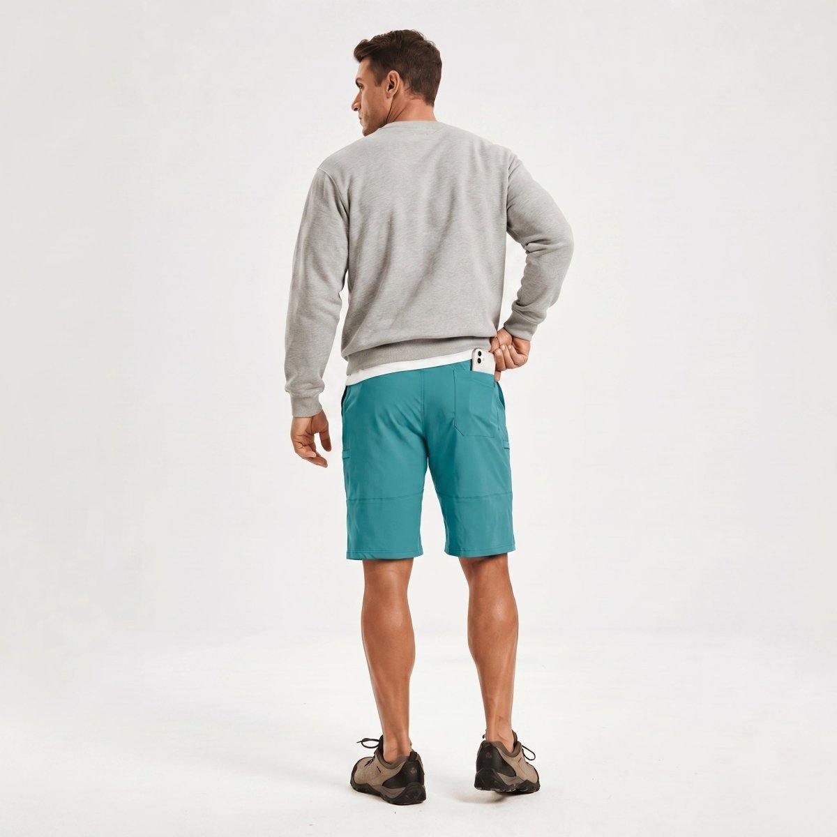 TACVASEN Lake Blue Quick Dry Hiking Cargo Shorts