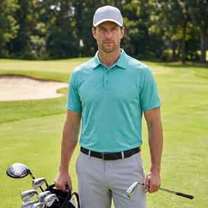 TACVASEN Lake Blue Quick Dry Tactical Polo Top Short Sleeve Shirt
