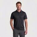 TACVASEN Black Quick Dry Tactical Polo Top Short Sleeve Shirt