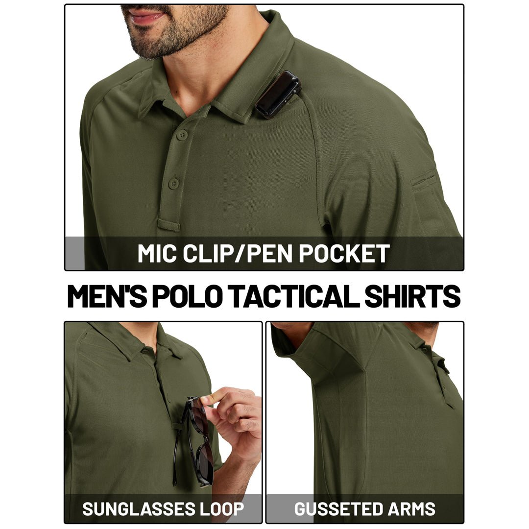 Men's UPF 50+ Performance Tactical Polo Shirt - AT25M3266