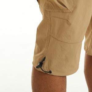 TACVASEN Khaki Utility Cargo Shorts 3/4 Length Capri Pants