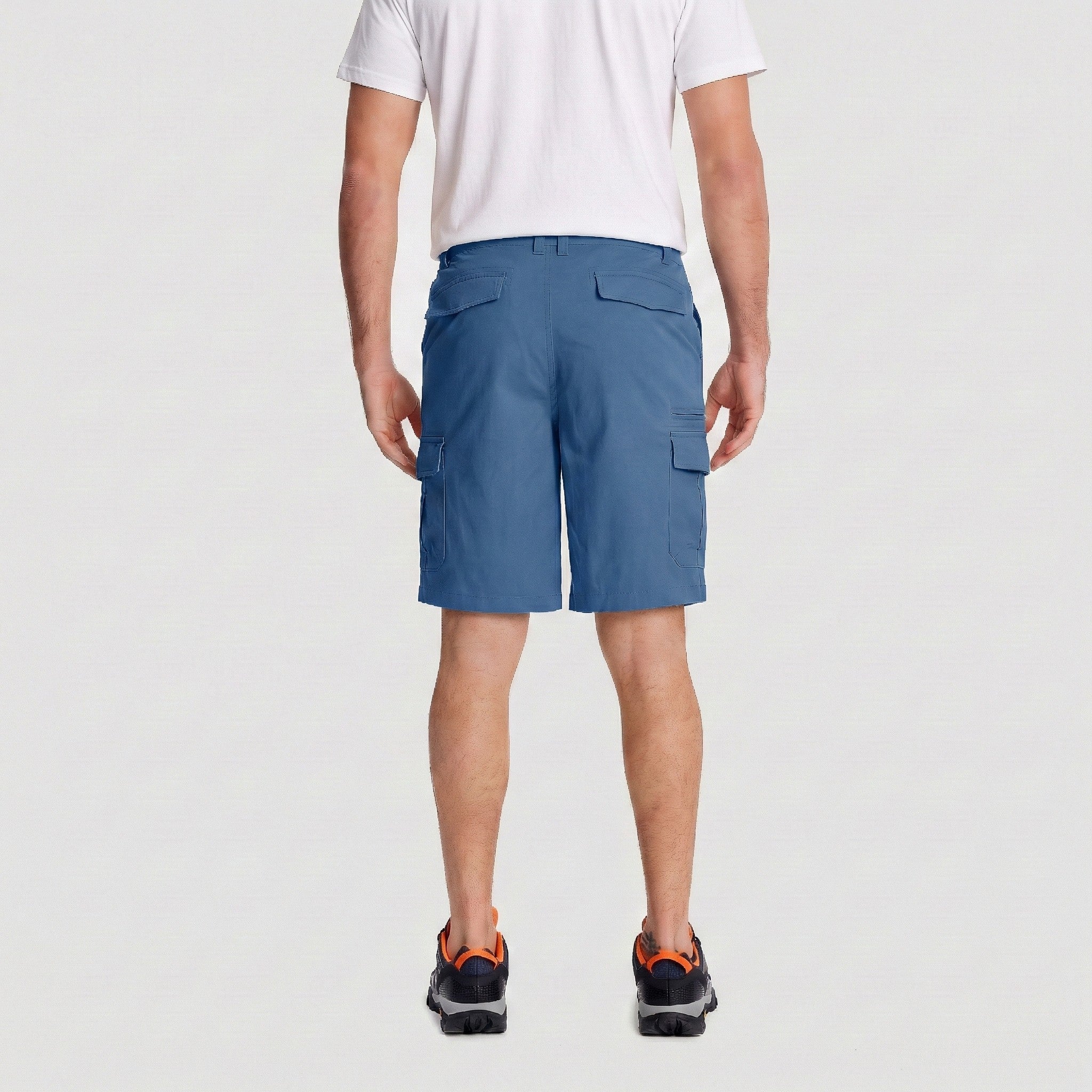 TACVASEN Khaki Utility Cargo Shorts Cotton Blend