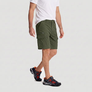 TACVASEN Navy Utility Cargo Shorts Cotton Blend