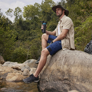 TACVASEN Royal Blue Mens Utility Cargo Shorts Outdoor Hiking Shorts