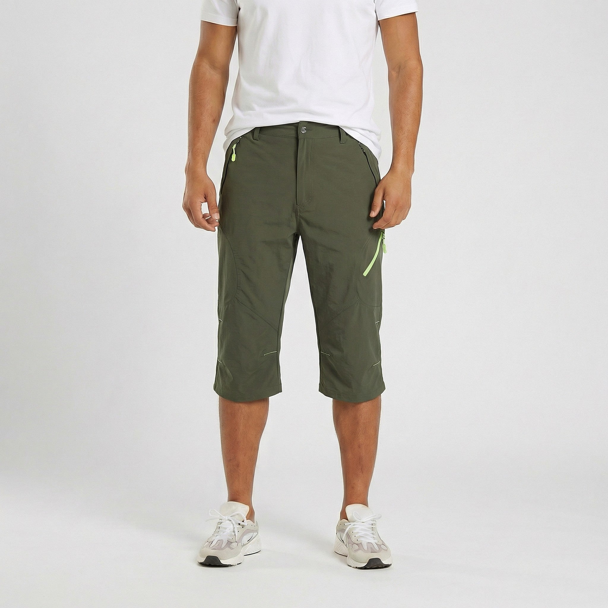 TACVASEN Army Green Utility Cargo Shorts Quick Dry Hiking Shorts