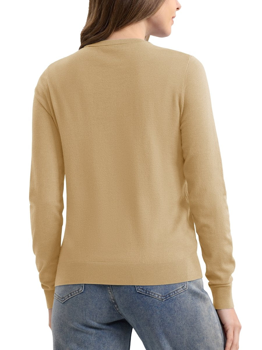 TACVASEN Apricot Yellow Women's Lightweight Cardigan Sweaters