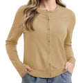 TACVASEN Apricot Yellow Women's Lightweight Cardigan Sweaters