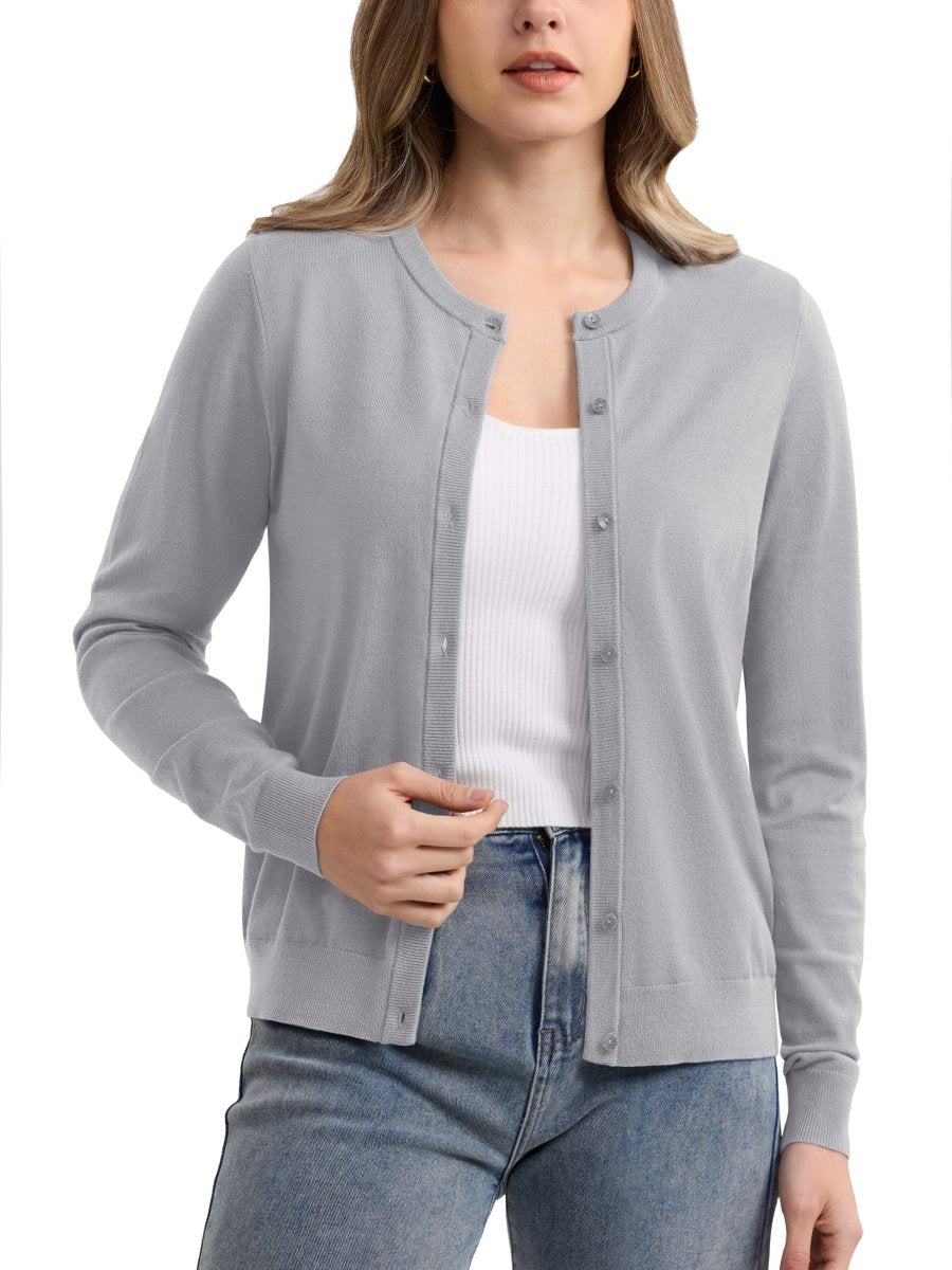 TACVASEN Apricot Yellow Women's Lightweight Cardigan Sweaters