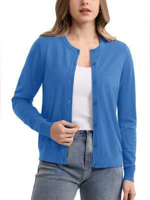 TACVASEN Blue Women's Lightweight Cardigan Sweaters