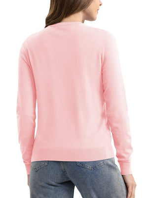TACVASEN Light Pink Women's Lightweight Cardigan Sweaters
