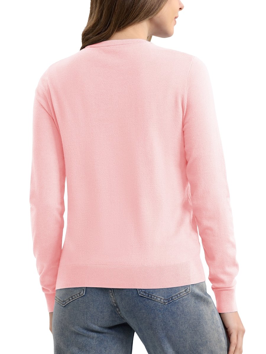 TACVASEN Light Pink Women's Lightweight Cardigan Sweaters