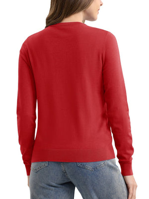 TACVASEN Tomato Women's Lightweight Cardigan Sweaters