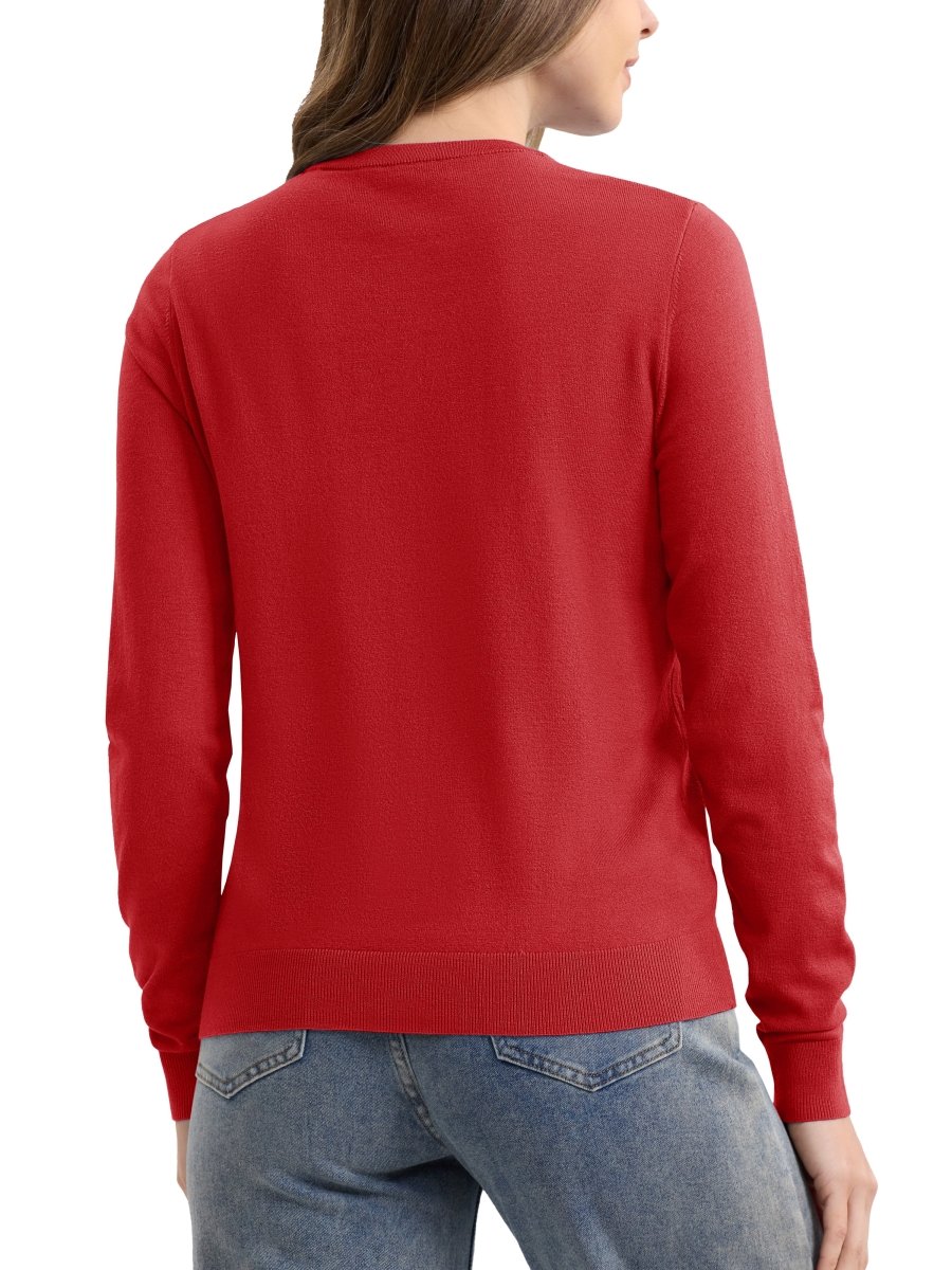 TACVASEN Tomato Women's Lightweight Cardigan Sweaters