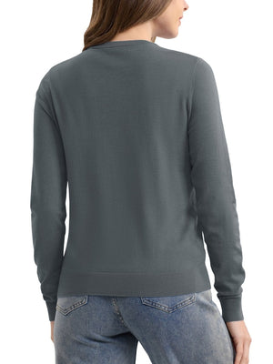 TACVASEN Dark Grey Women's Lightweight Cardigan Sweaters