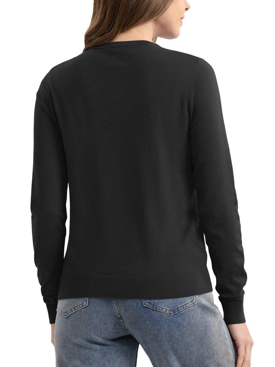 TACVASEN Black Women's Lightweight Cardigan Sweaters