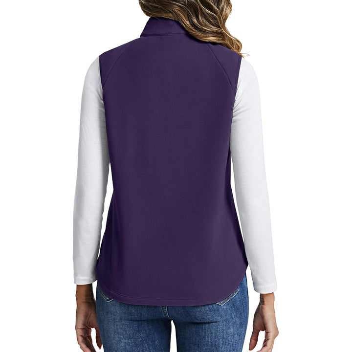 Women's Lightweight Full Zip Outerwear Warm Fleece Vest - AT24W4226