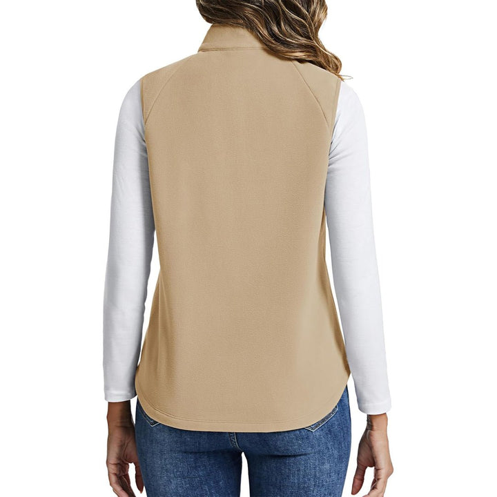 Women's Lightweight Full Zip Outerwear Warm Fleece Vest - AT24W4226