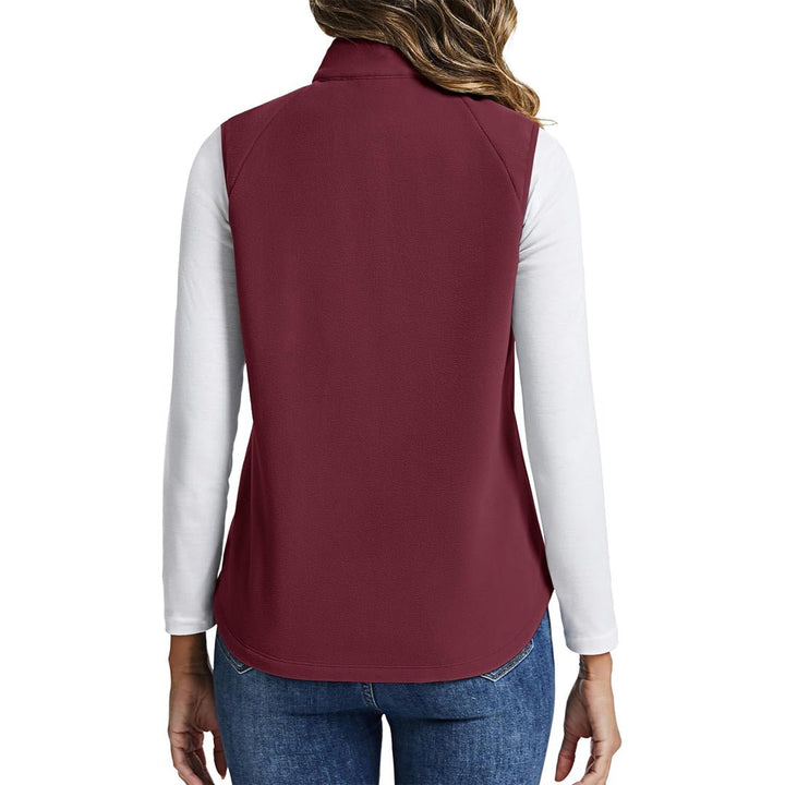 Women's Lightweight Full Zip Outerwear Warm Fleece Vest - AT24W4226