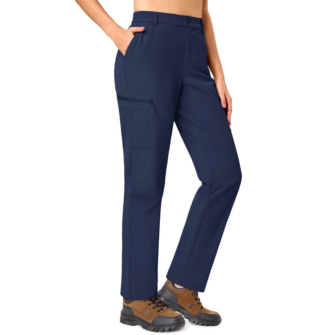 TACVASEN Navy Women's Lightweight Waterproof Hiking Cargo Pants
