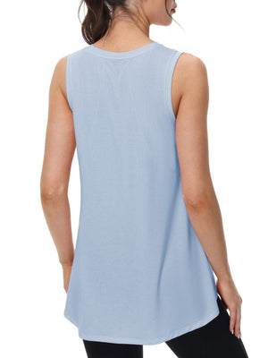 TACVASEN Sky Blue Women's Loose Fit Workout Tank Tops