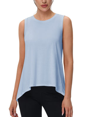 TACVASEN Sky Blue Women's Loose Fit Workout Tank Tops