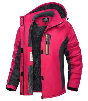 TACVASEN Deep Purple Women's Skiing Jacket Water-Resistant Windbreaker