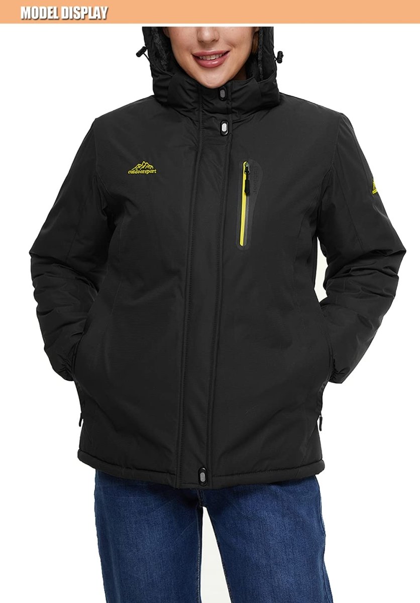 TACVASEN Deep Purple Women's Skiing Jacket Water-Resistant Windbreaker