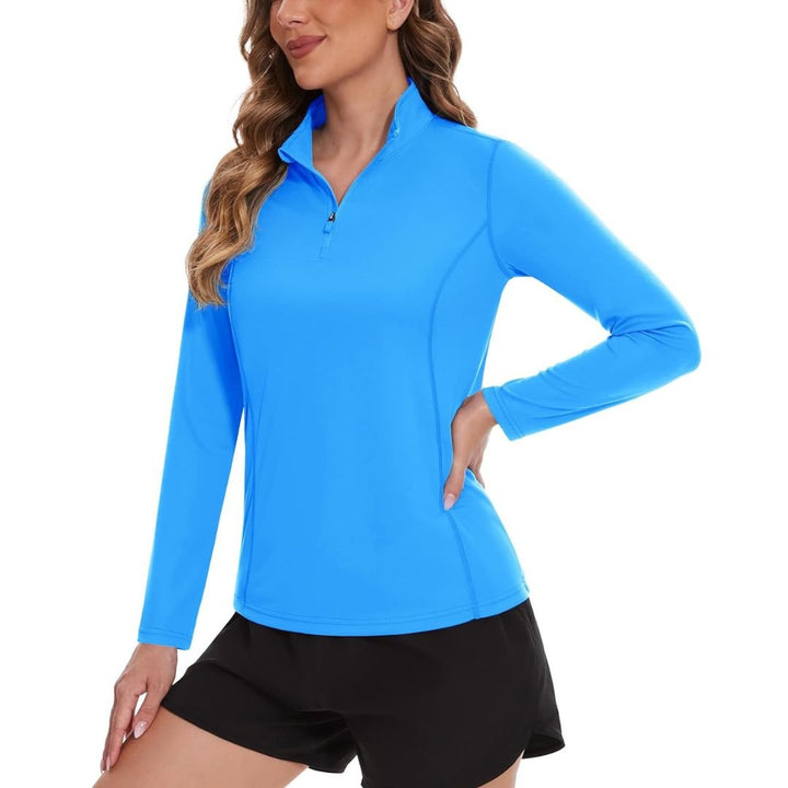 Women's Sun Protection Hiking Golf Shirts Long Sleeve - C21W325D