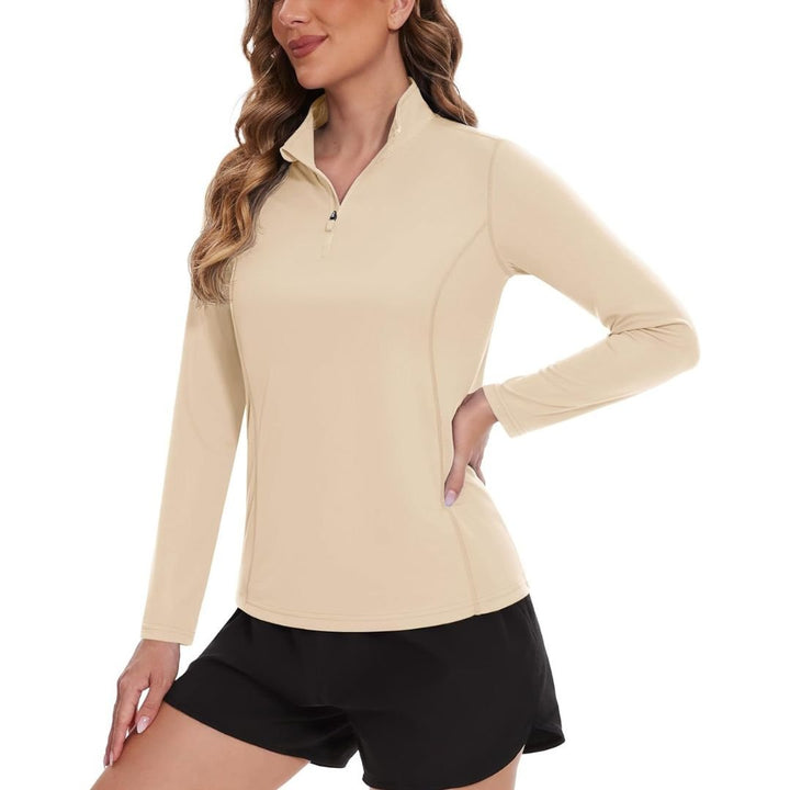 Women's Sun Protection Hiking Golf Shirts Long Sleeve - C21W325D